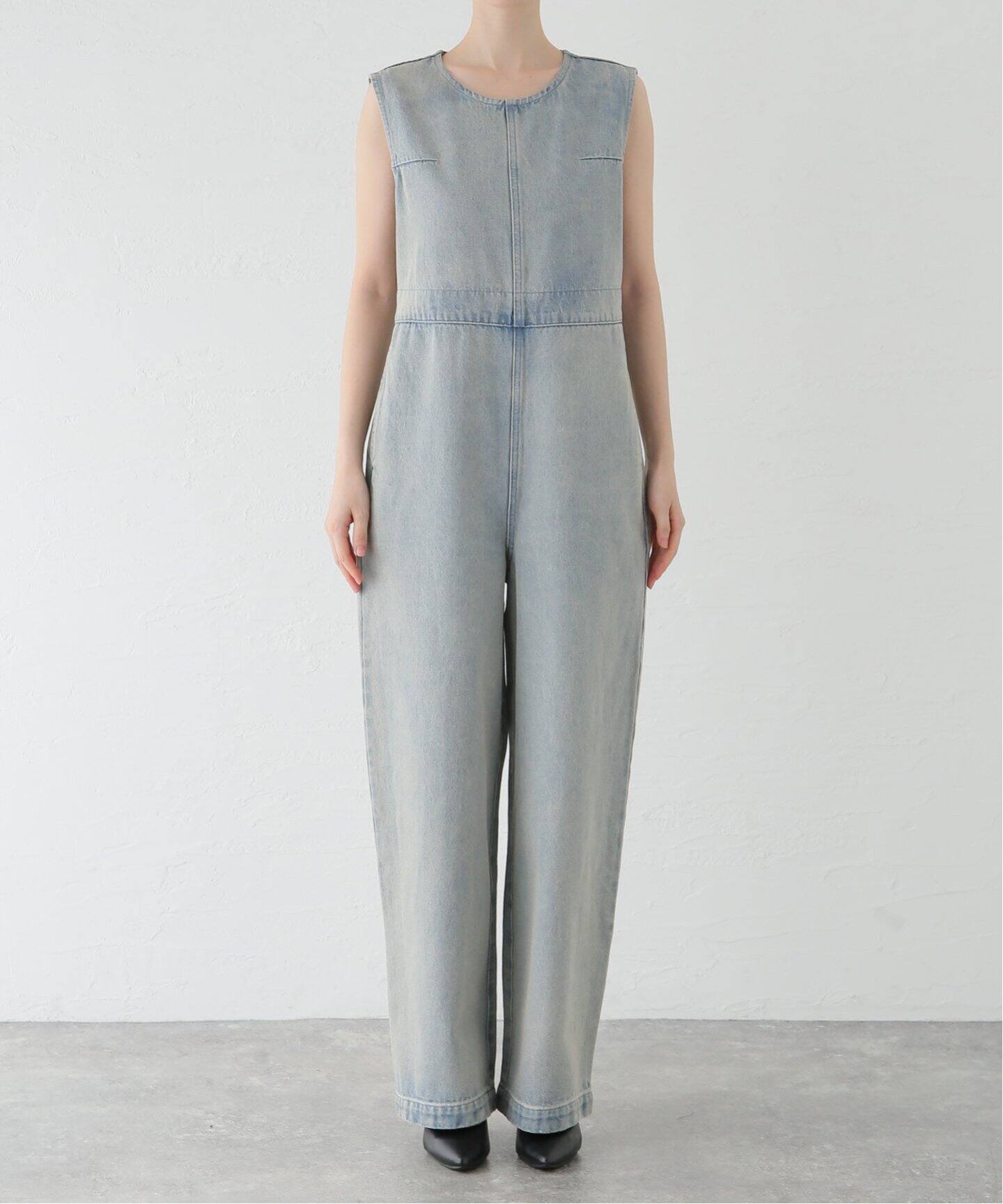 CLANE/クラネ BACK OPEN DENIM ALL IN ONE 17112-5222（つなぎ 