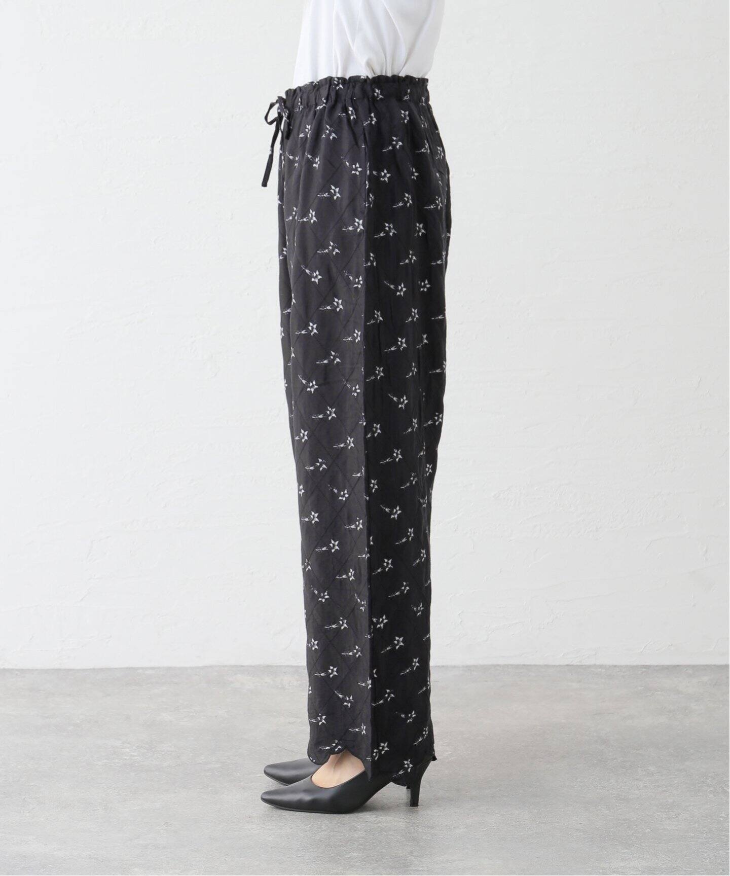 crinkle crinkle crinkle print quilting pants CC-3027（スラックス