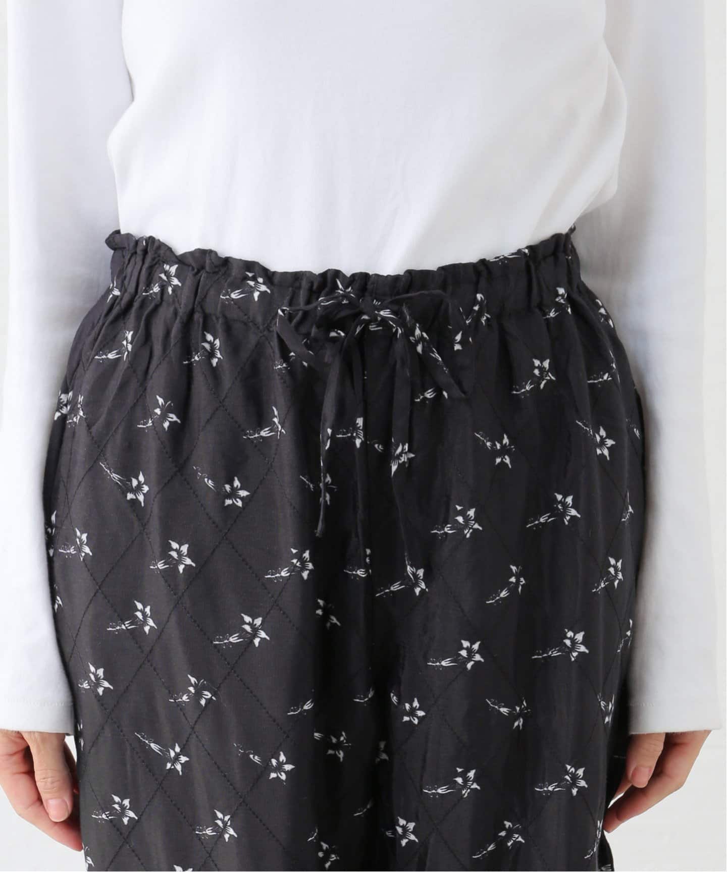 crinkle crinkle crinkle print quilting pants CC-3027（スラックス