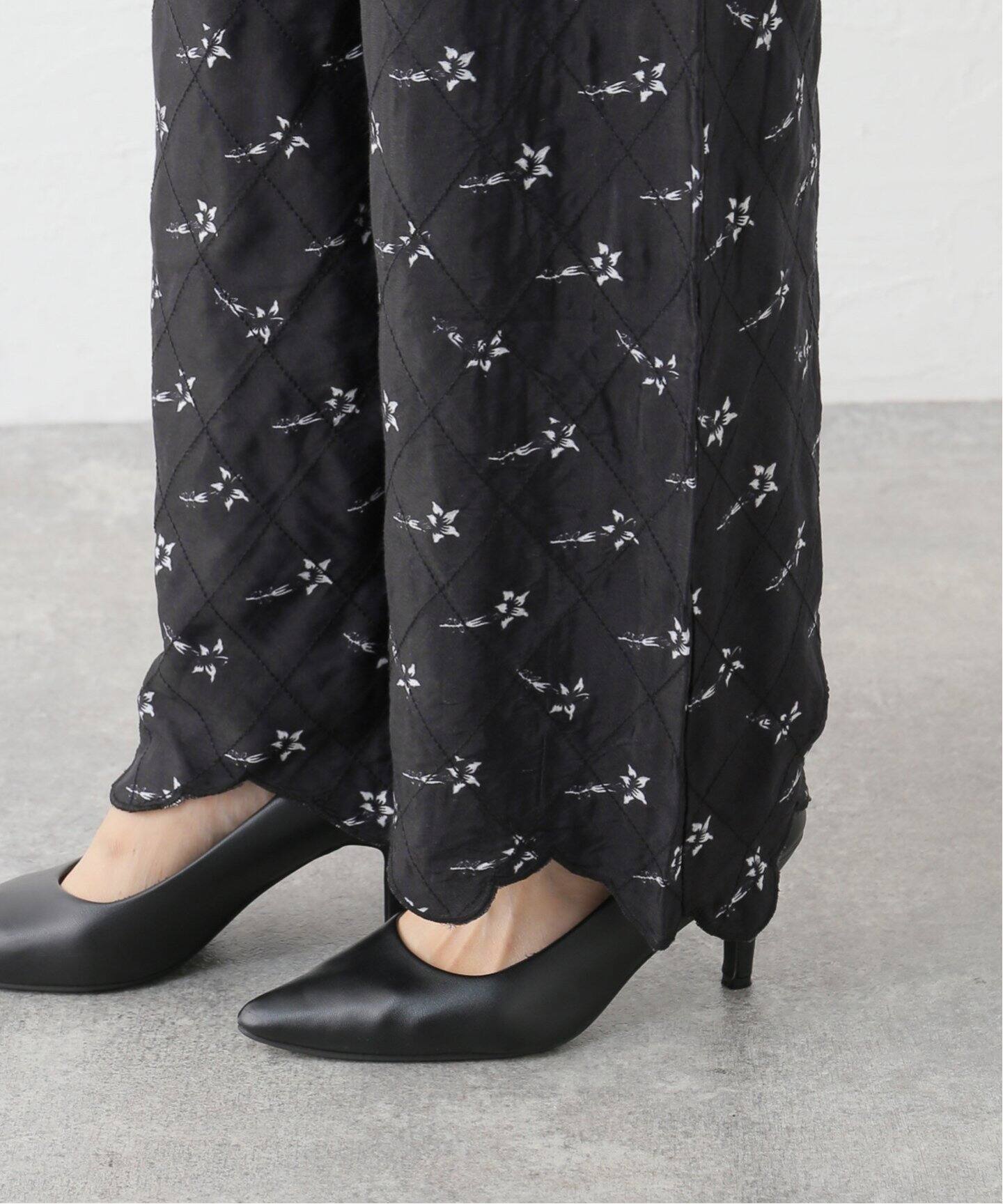 crinkle crinkle crinkle print quilting pants CC-3027（スラックス