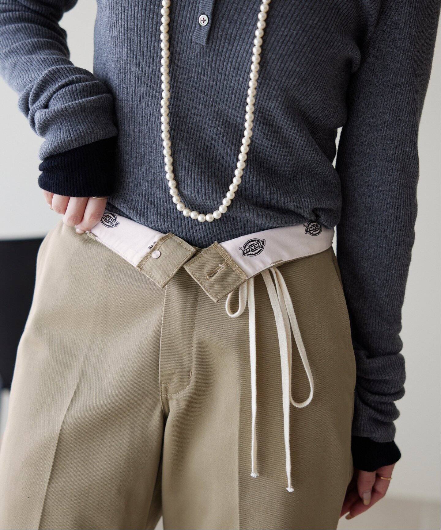 スローブイエナ　ディッキーズ　パンツ Dickies/ディッキーズ SLOBE別注 ハイウエストスラックス
