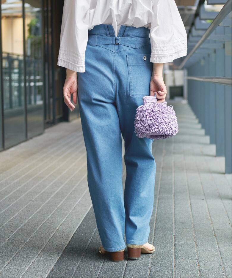 IENA セミワイドデニムパンツ （IENA 2018 セミワイド デニムパンツ 美品） 