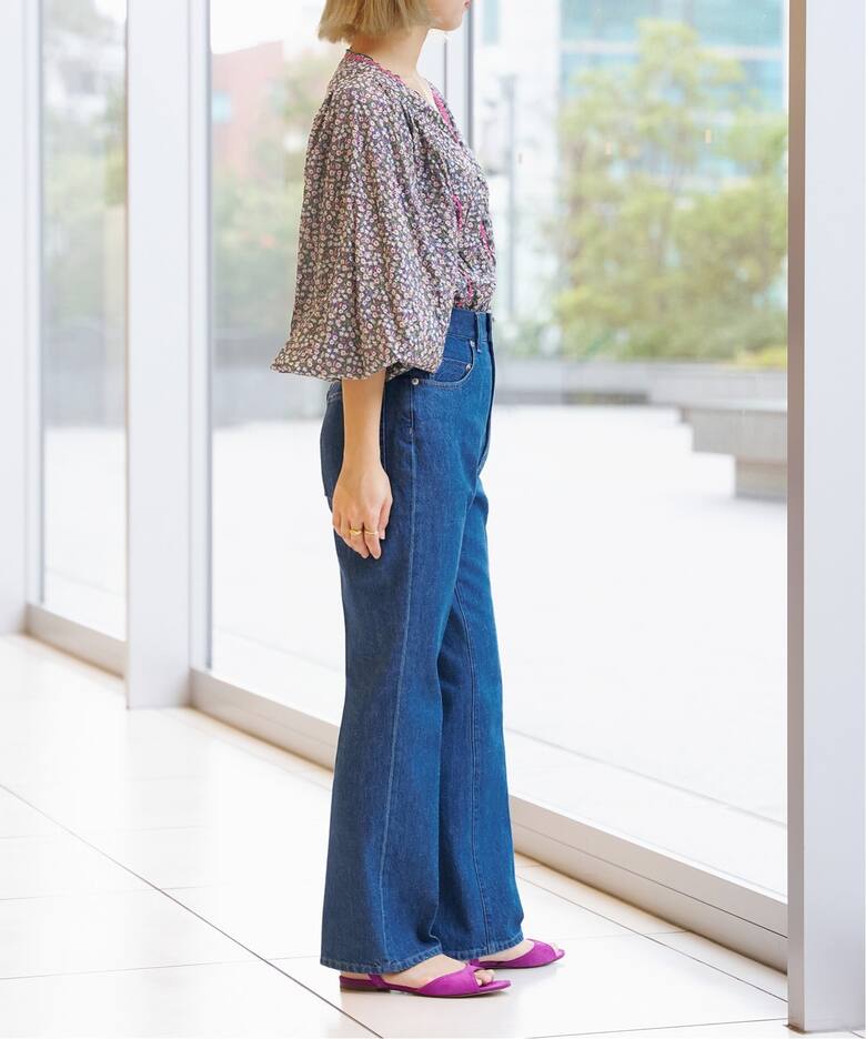 IENA LA BOUCLE デニムフレア5PKパンツ（デニムパンツ・ジーンズ  