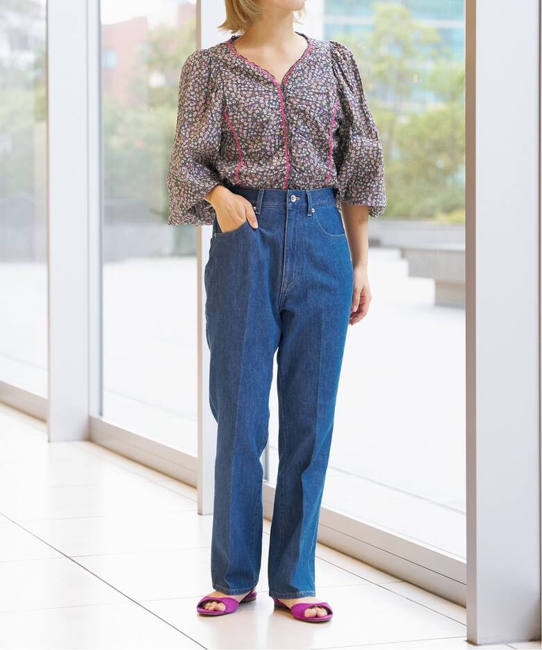 IENA LA BOUCLE デニムフレア5PKパンツ（デニムパンツ・ジーンズ  