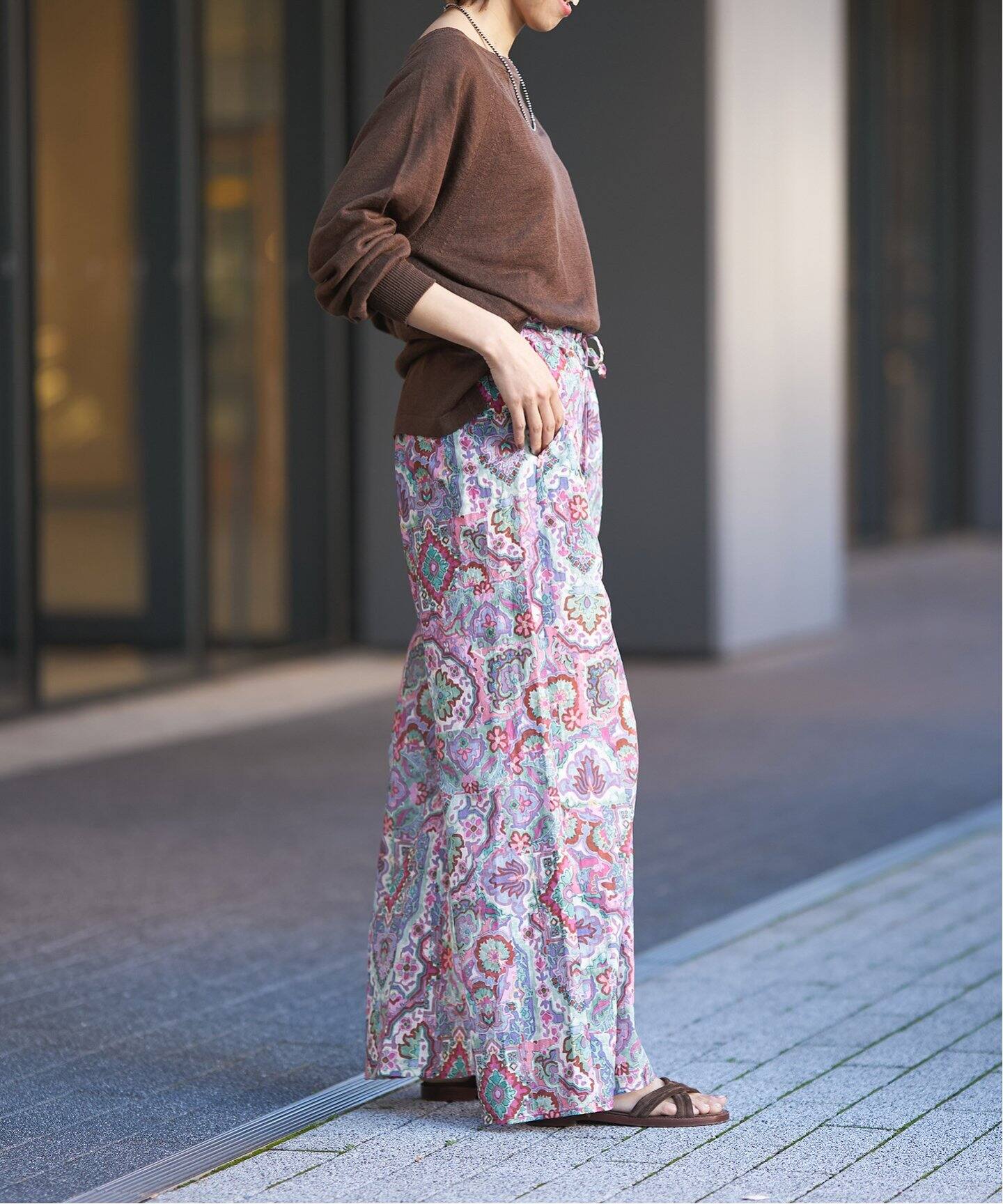 IENA LA BOUCLE DEVEAUX 更紗パンツ（その他パンツ）｜IENA  