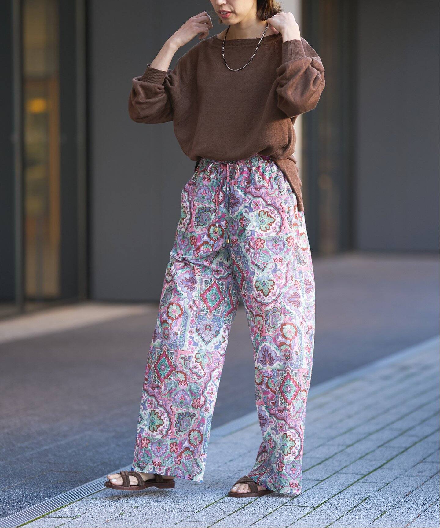 IENA LA BOUCLE DEVEAUX 更紗パンツ（その他パンツ）｜IENA  