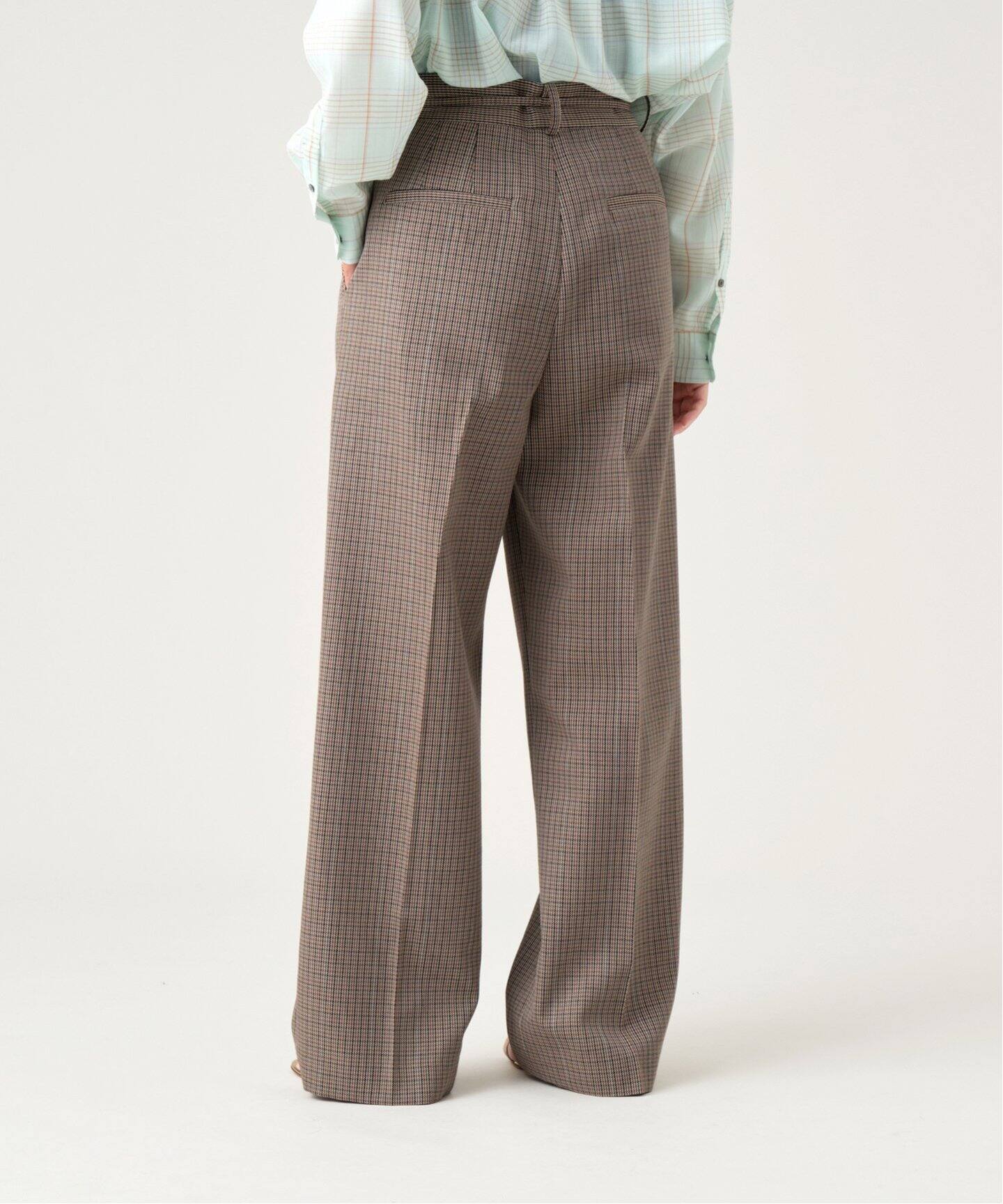 IENA LA BOUCLE ガンクラブチェックスラックス（スラックス）｜IENA