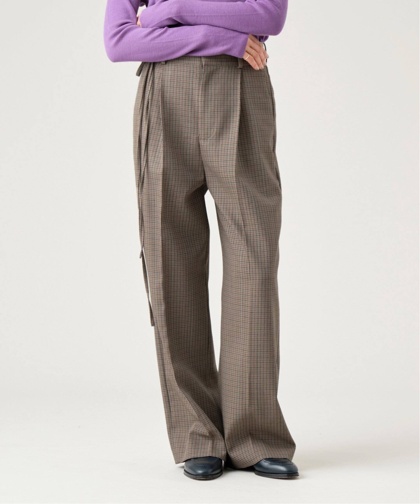 IENA LA BOUCLE ガンクラブチェックスラックス（スラックス）｜IENA