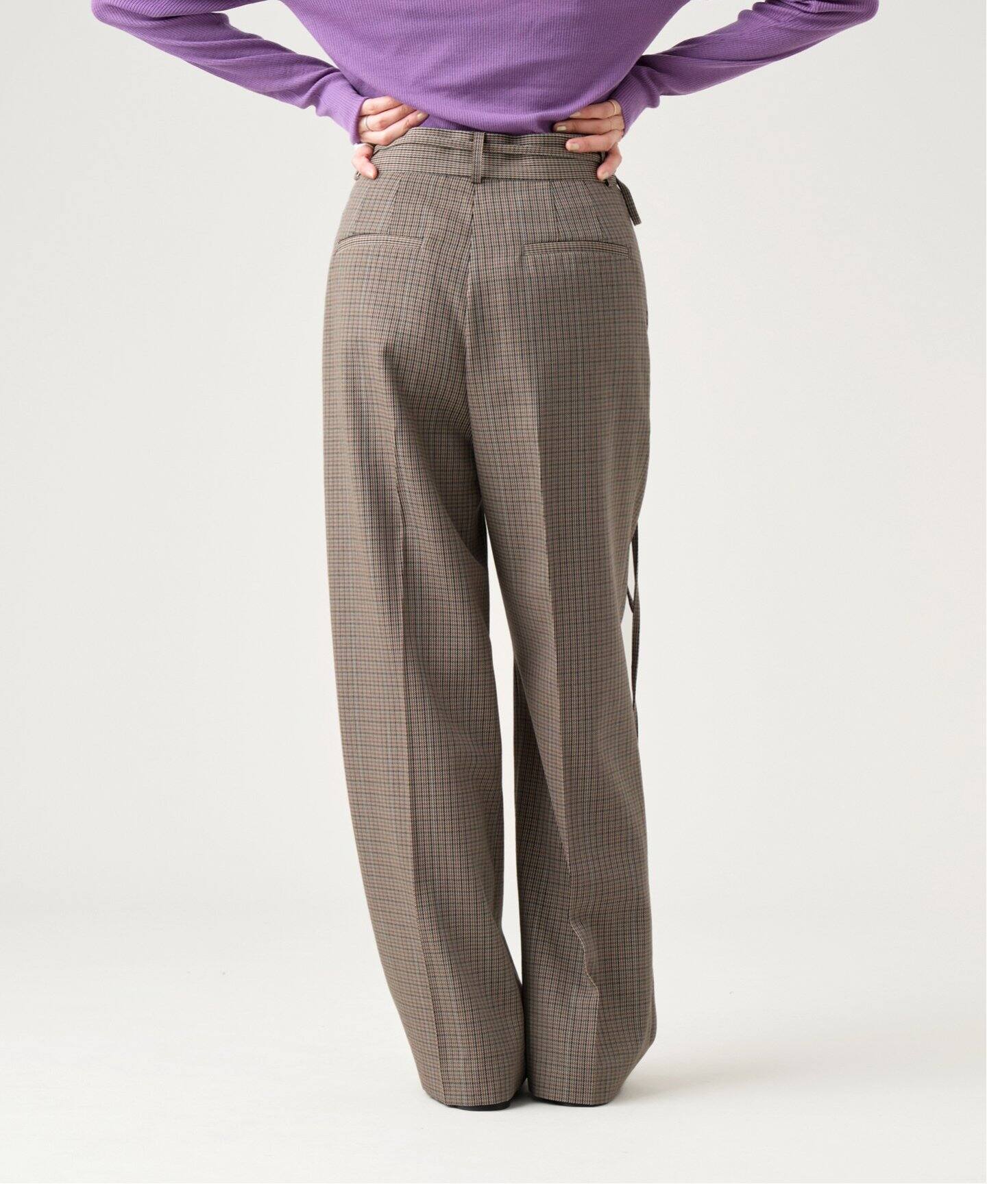 IENA LA BOUCLE ガンクラブチェックスラックス（スラックス）｜IENA