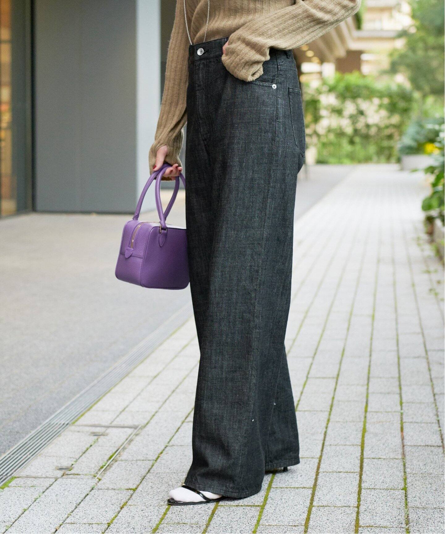 IENA LA BOUCLE ストレートカラーデニムパンツ（デニムパンツ