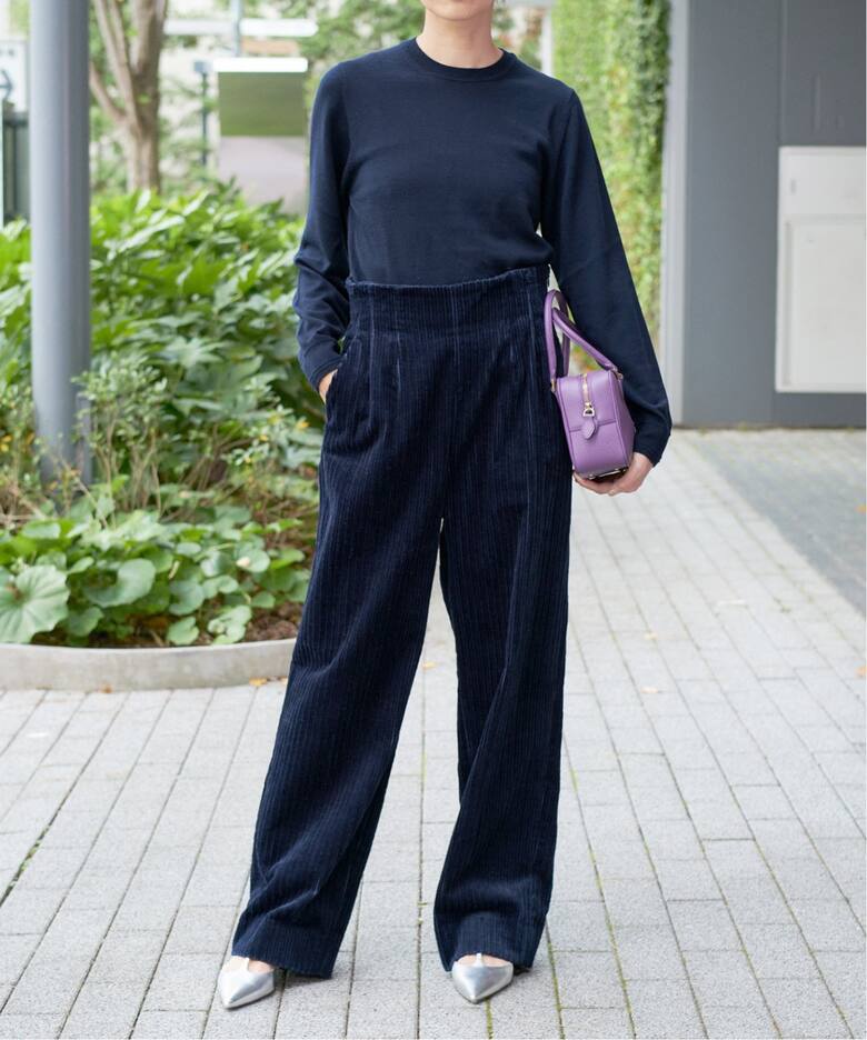 IENA LA BOUCLE 親子コールハイウエストパンツ（その他パンツ）｜IENA 