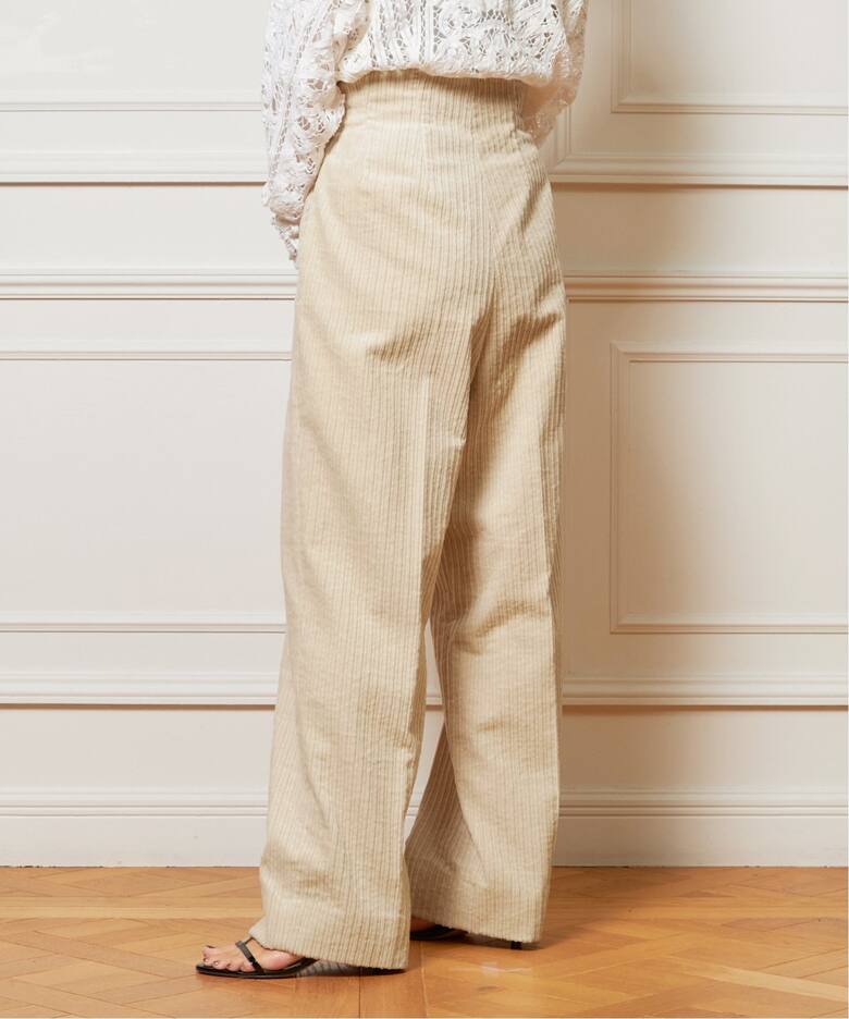 IENA LA BOUCLE 親子コールハイウエストパンツ（その他パンツ）｜IENA  