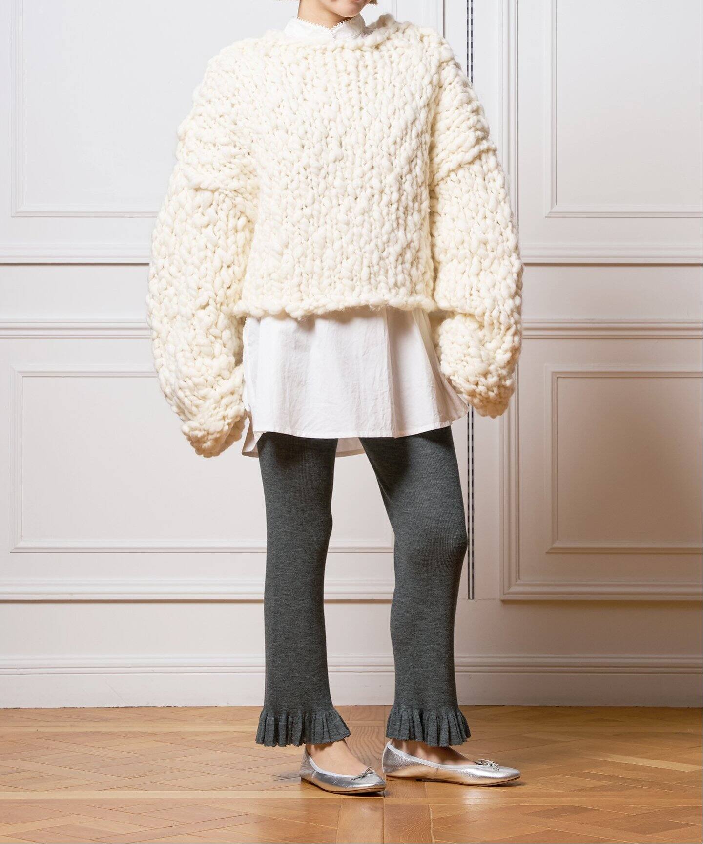 babaco/ババコ Fine Wool Ribbed パンツ BA01-LI104（その他パンツ 