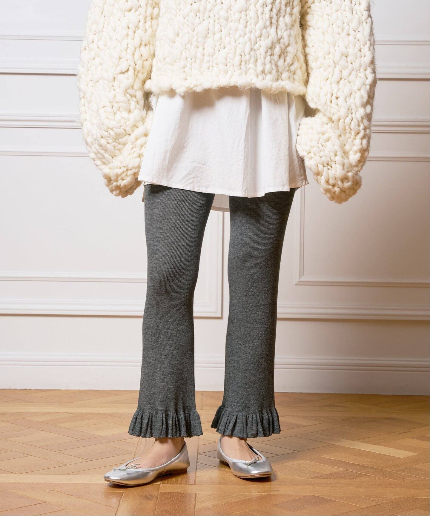 babaco/ババコ Fine Wool Ribbed パンツ BA01-LI104（その他パンツ 