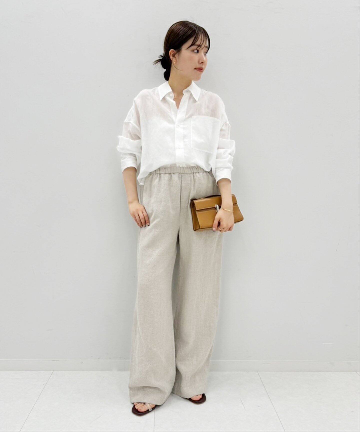 Washer Linen Relax パンツ（その他パンツ）｜Plage（プラージュ）の  