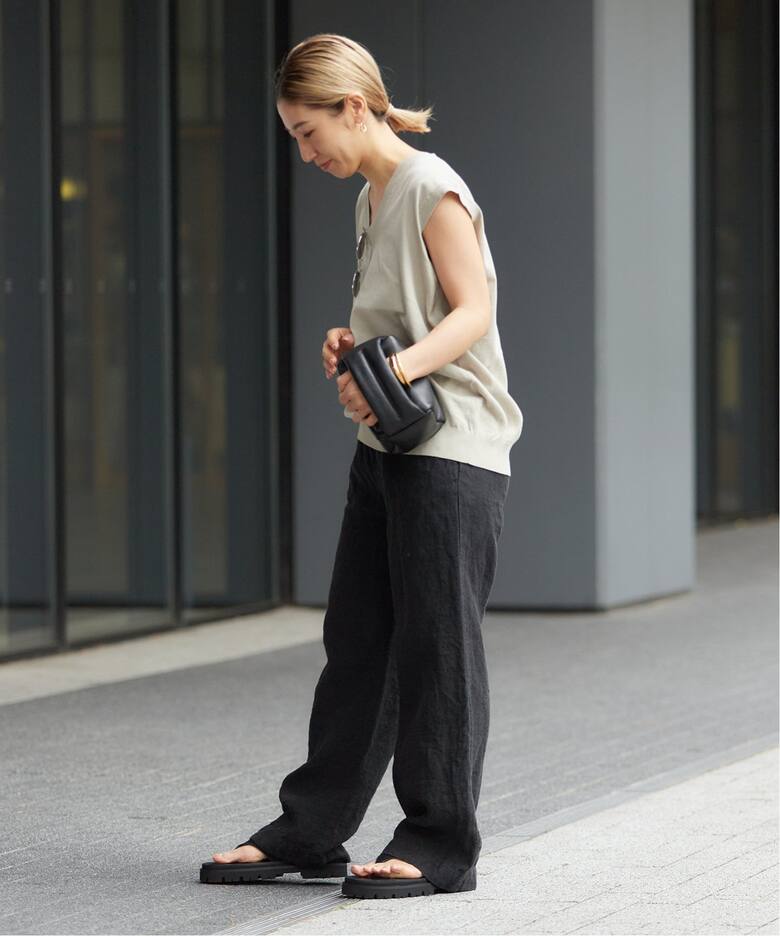 Washer Linen Relax パンツ（その他パンツ）｜Plage（プラージュ）の  