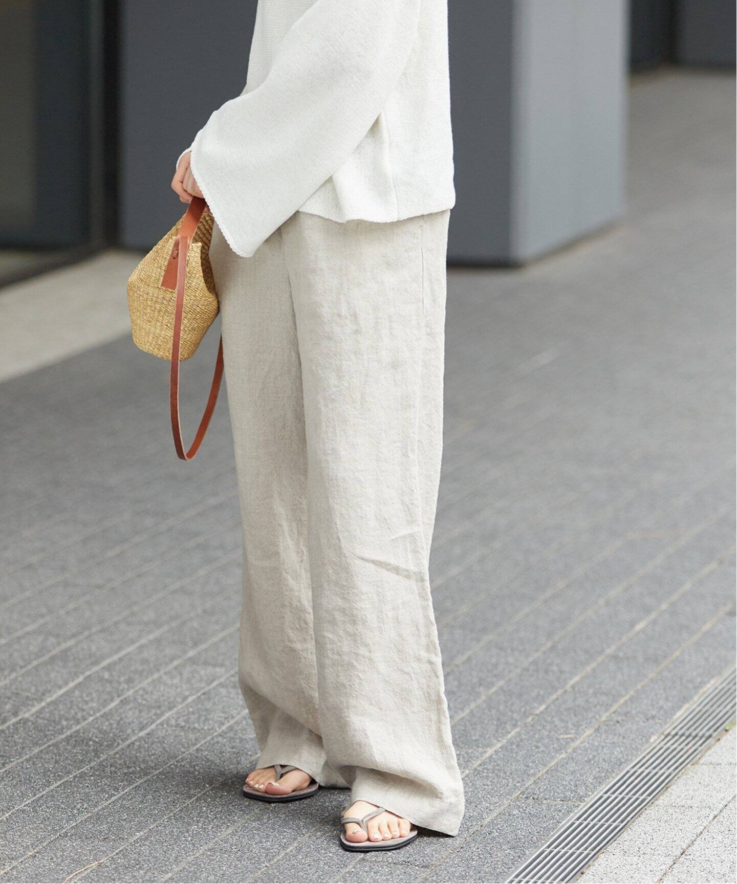 Washer Linen Relax パンツ（その他パンツ）｜Plage（プラージュ）の  