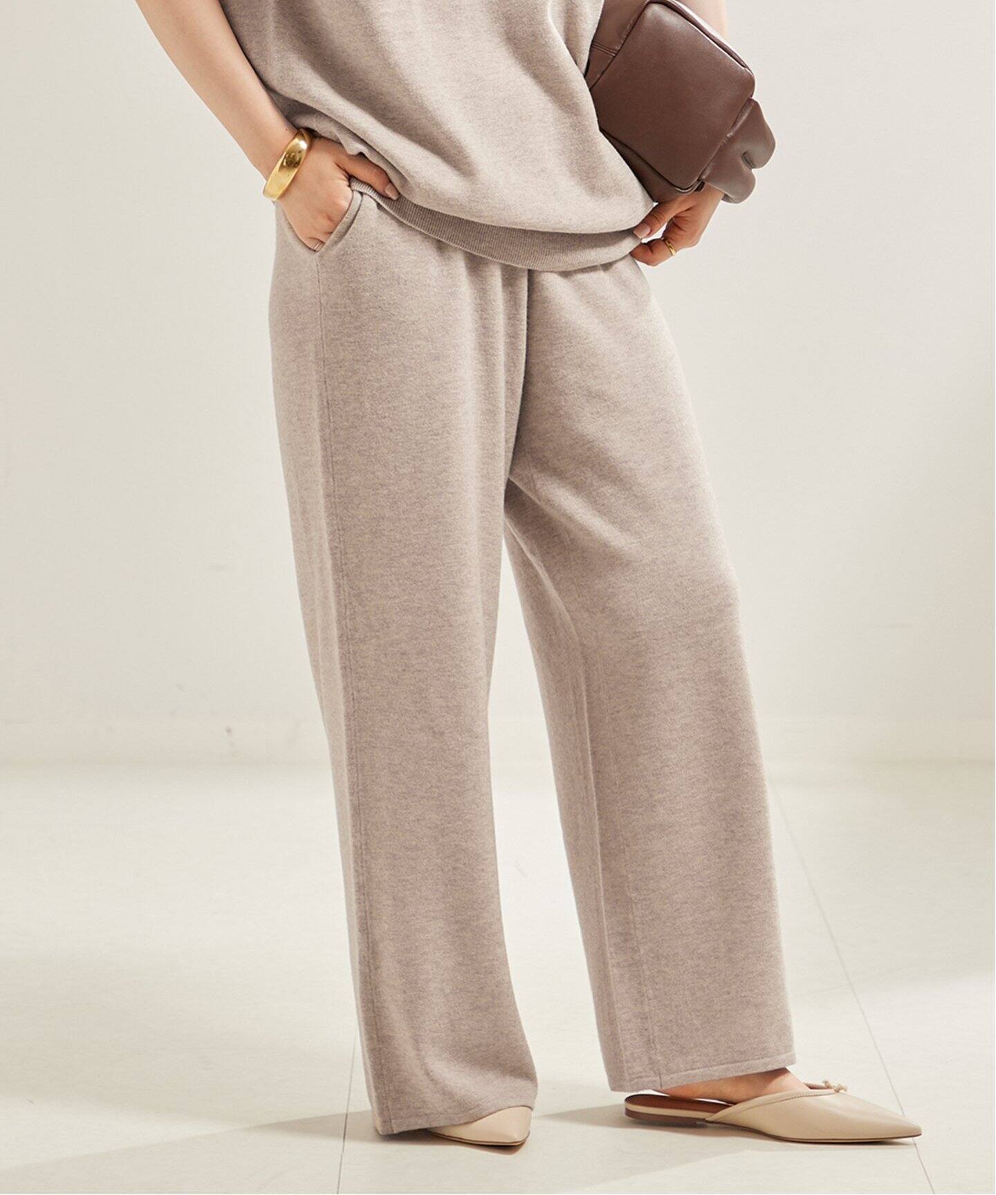 Wide Straight ニット パンツ（その他パンツ）｜Plage（プラージュ）の  