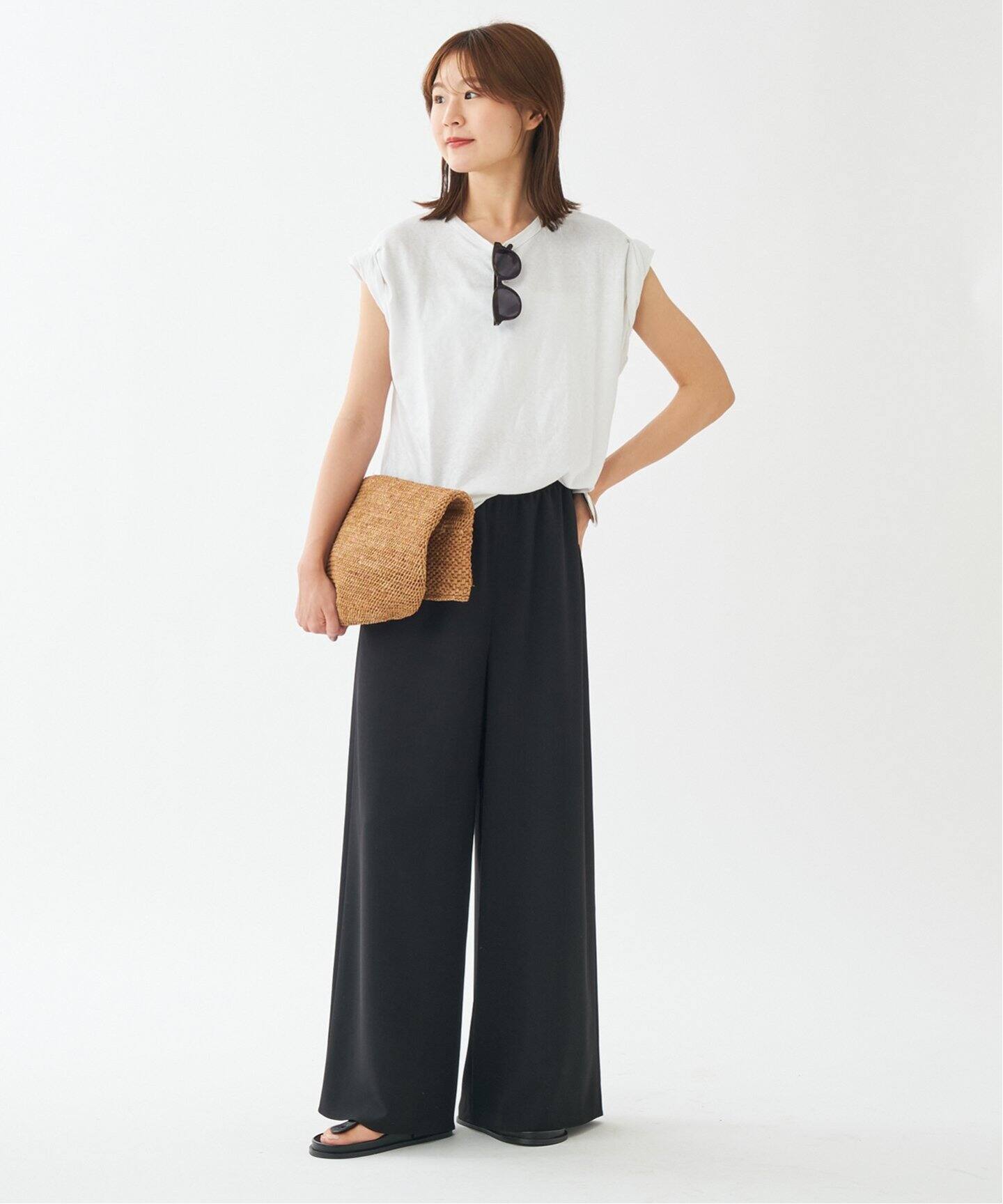 WEB限定追加》Dry Twill Relax パンツ2（スラックス）｜Plage  