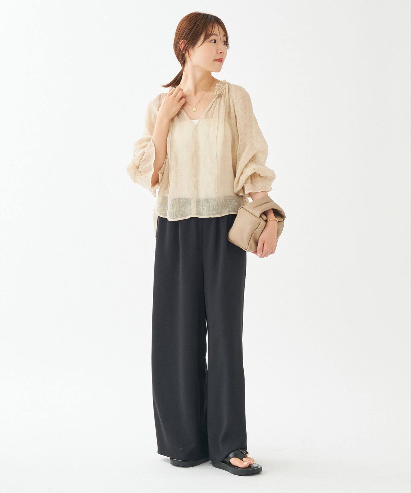 WEB限定追加》Dry Twill Relax パンツ2（スラックス）｜Plage  