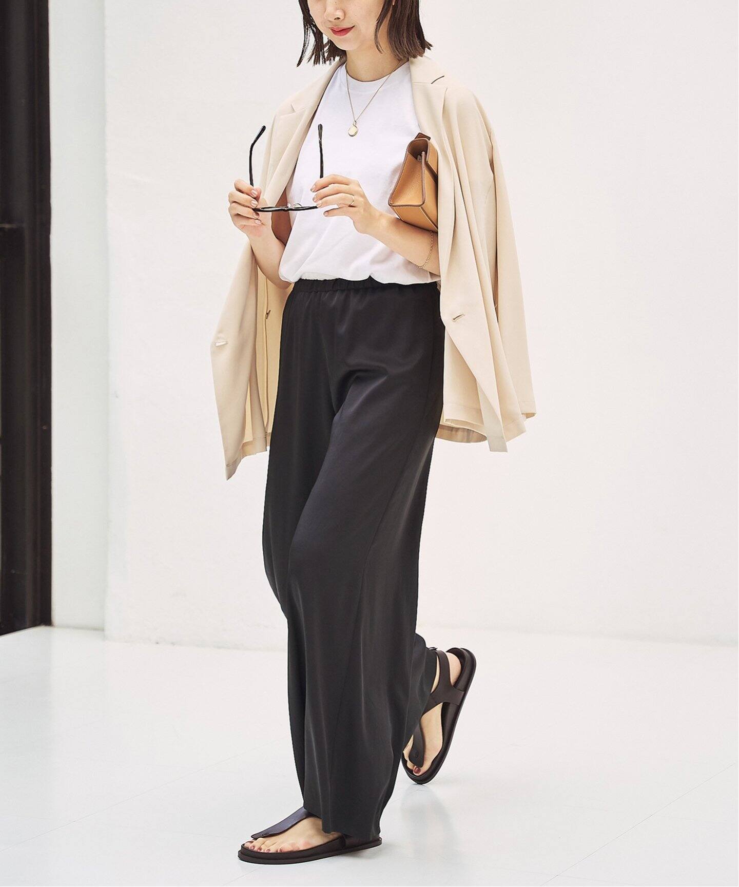 Satin Relax Wide パンツ（その他パンツ）｜Plage（プラージュ）の通販  