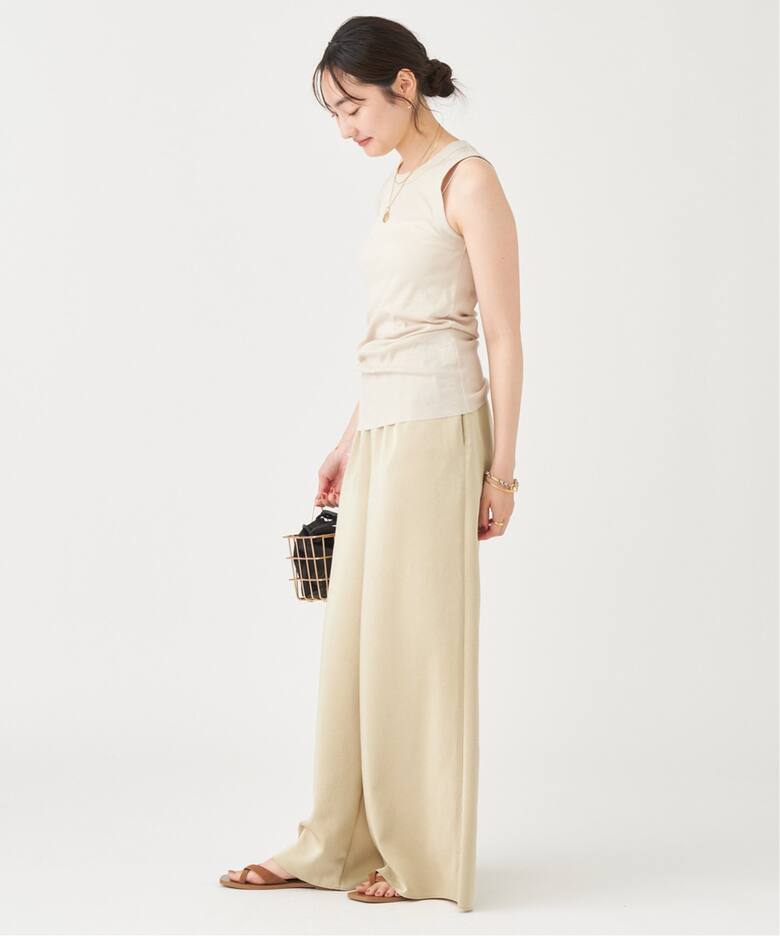 Satin Relax Wide パンツ（その他パンツ）｜Plage（プラージュ）の通販  