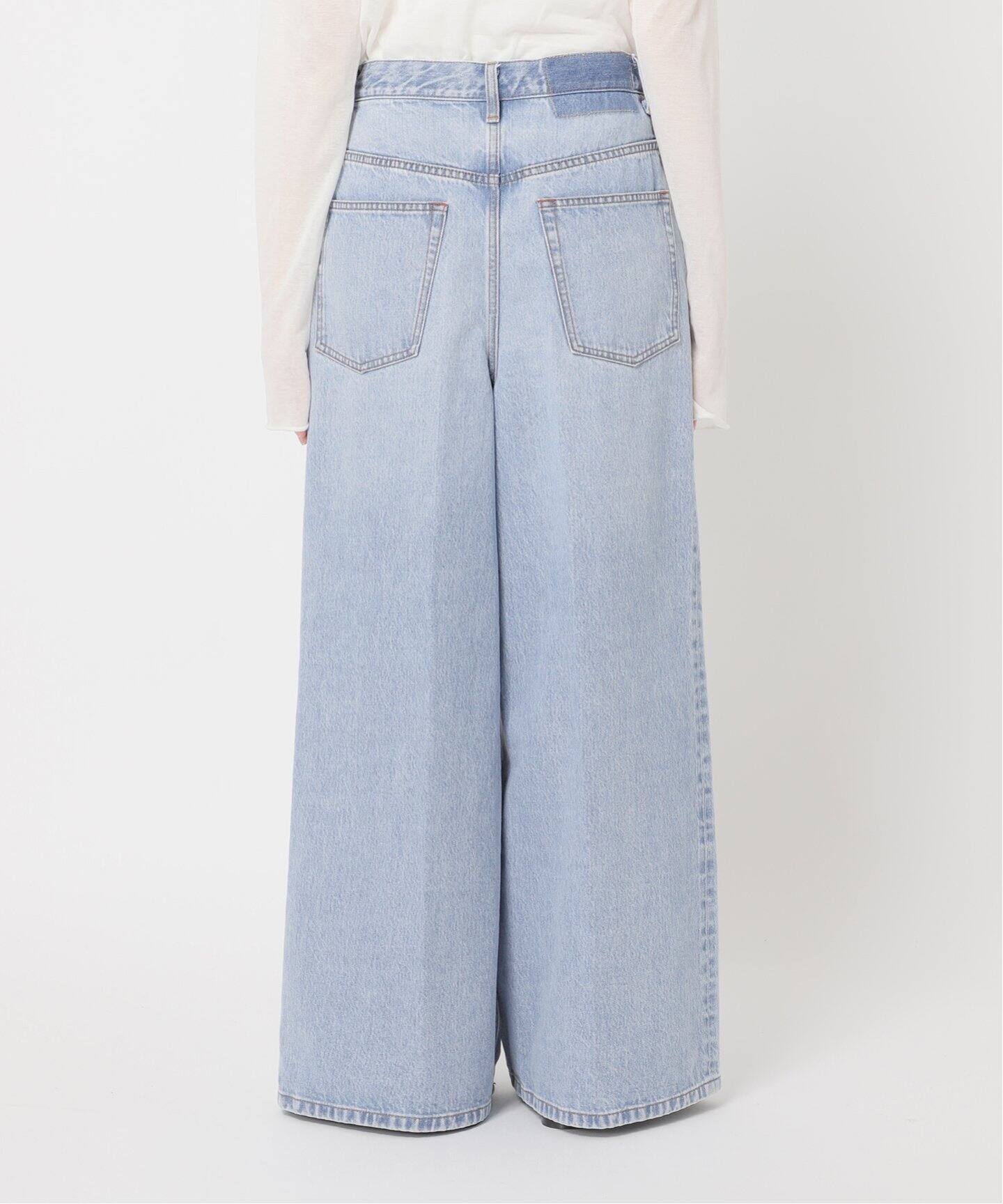DENIM TUCK WIDE パンツ（デニムパンツ・ジーンズ）｜Plage 