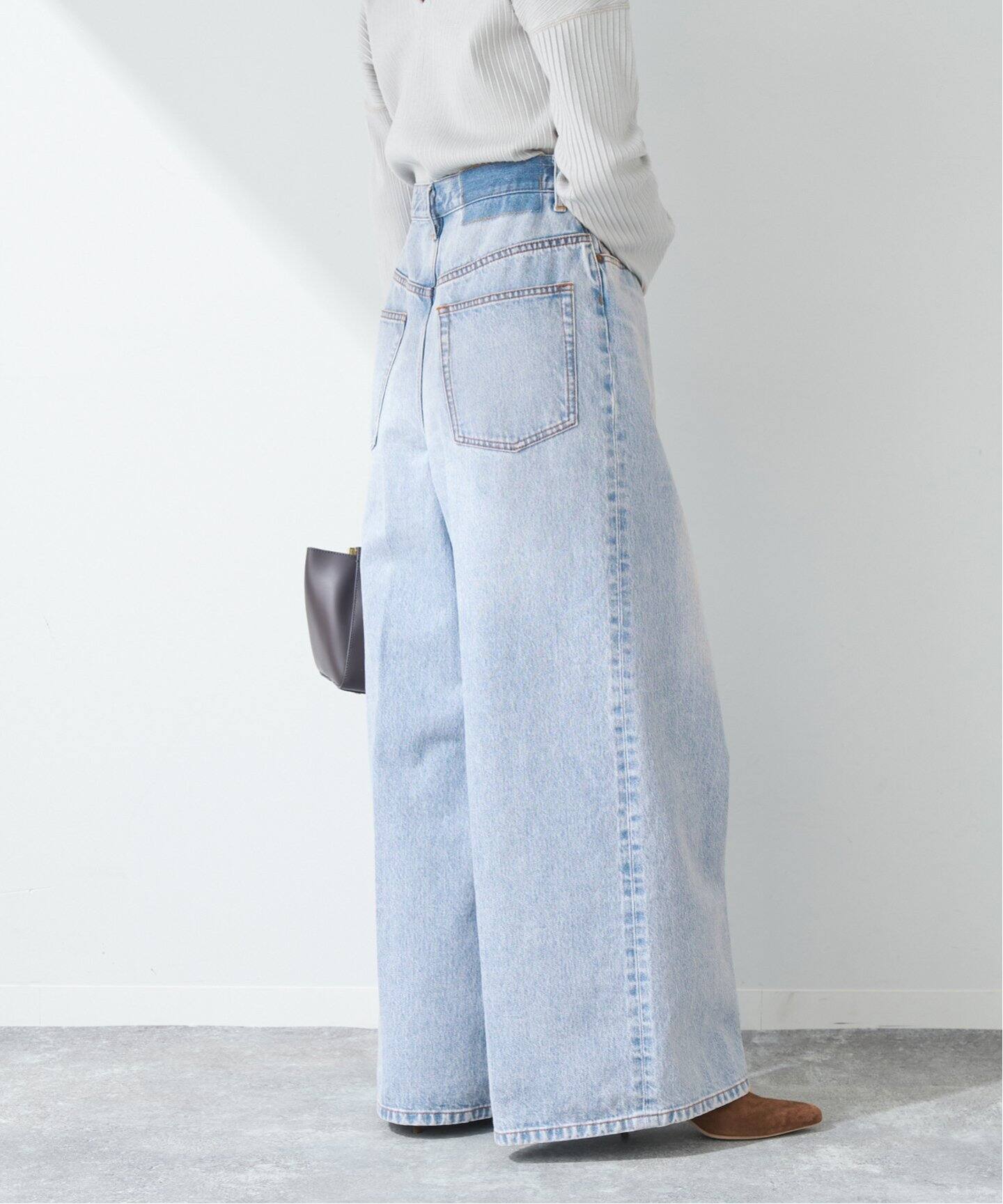 DENIM TUCK WIDE パンツ（デニムパンツ・ジーンズ）｜Plage 