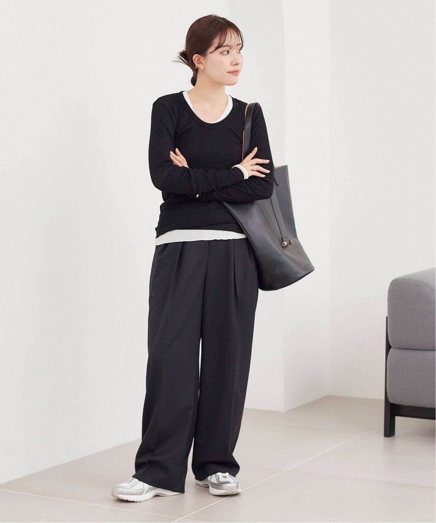 WOOL スラックス (black)（スラックス）｜Plage（プラージュ）の通販  