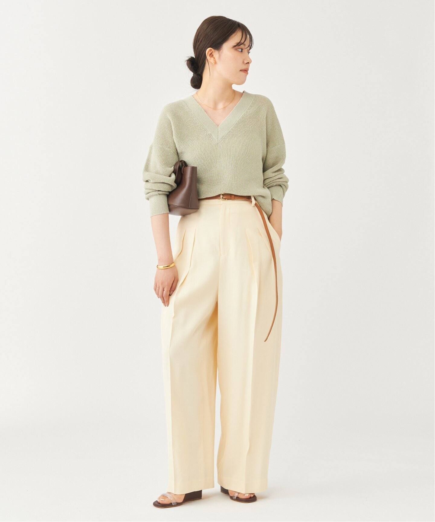 plage センタープレス ワイドパンツ 新品 FLUID TROUSERS（スラックス  