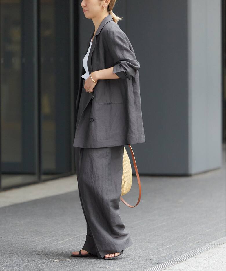 VIS/LINEN TUCK WIDE パンツ（スラックス）｜Plage（プラージュ）の  