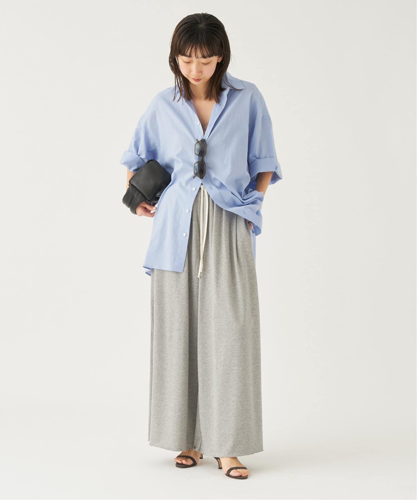 追加》SWEAT WIDE TUCK パンツ（スウェットパンツ）｜Plage