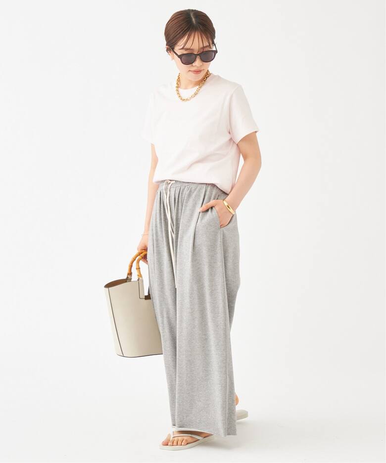 追加》SWEAT WIDE TUCK パンツ（スウェットパンツ）｜Plage  