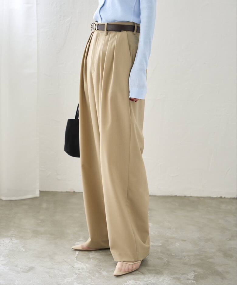 THREE TUCK ワイド パンツ（スラックス）｜Plage（プラージュ）の通販  