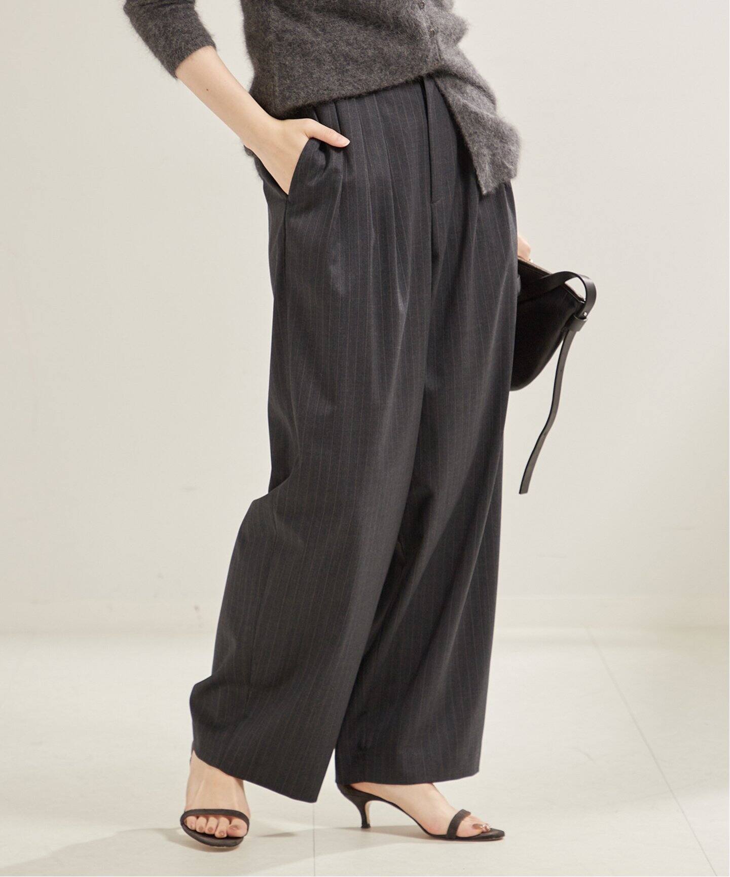 PIN STRIPE 3 TUCK パンツ（スラックス）｜Plage（プラージュ）の通販 