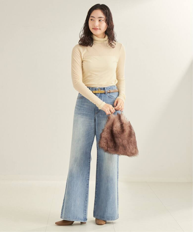 DENIM SEMI FLARED パンツ（デニムパンツ・ジーンズ）｜Plage 