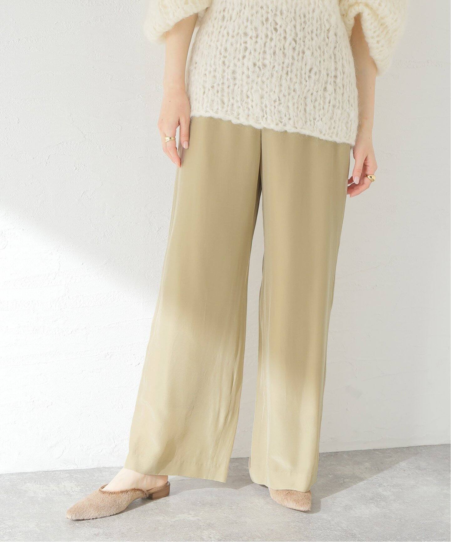 SILK RAYON イージー スラックス（スラックス）｜Plage（プラージュ 