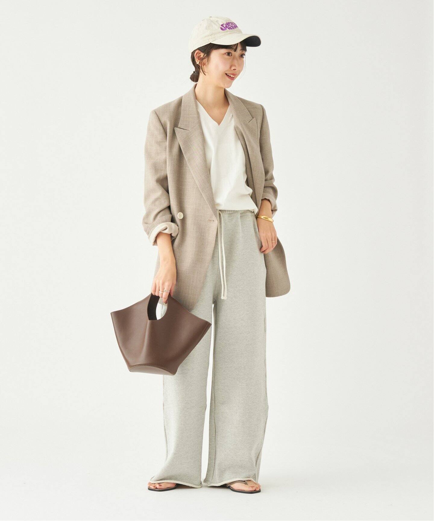 追加》スウェットワイドストレートパンツ（スウェットパンツ）｜Plage  