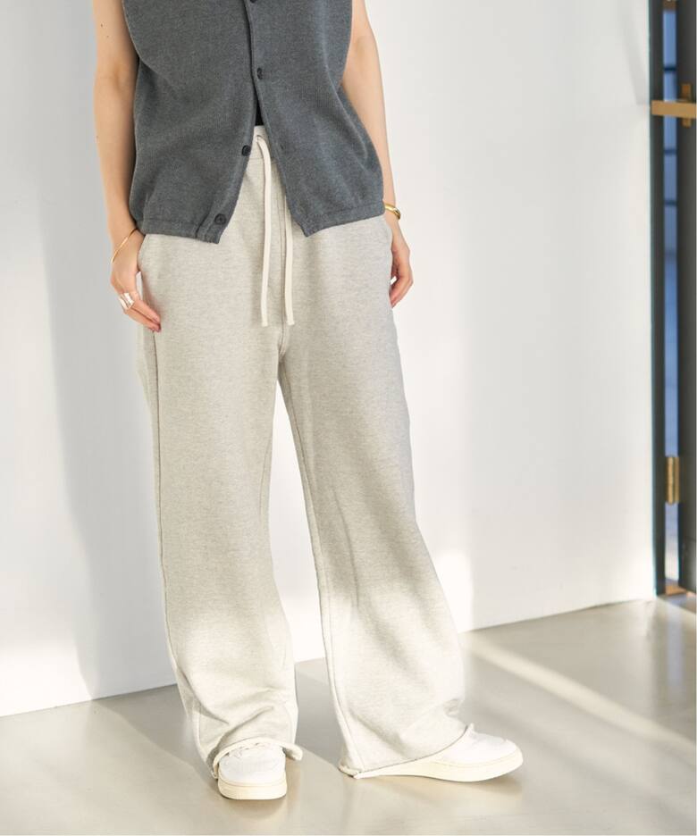 追加》スウェットワイドストレートパンツ（スウェットパンツ）｜Plage  