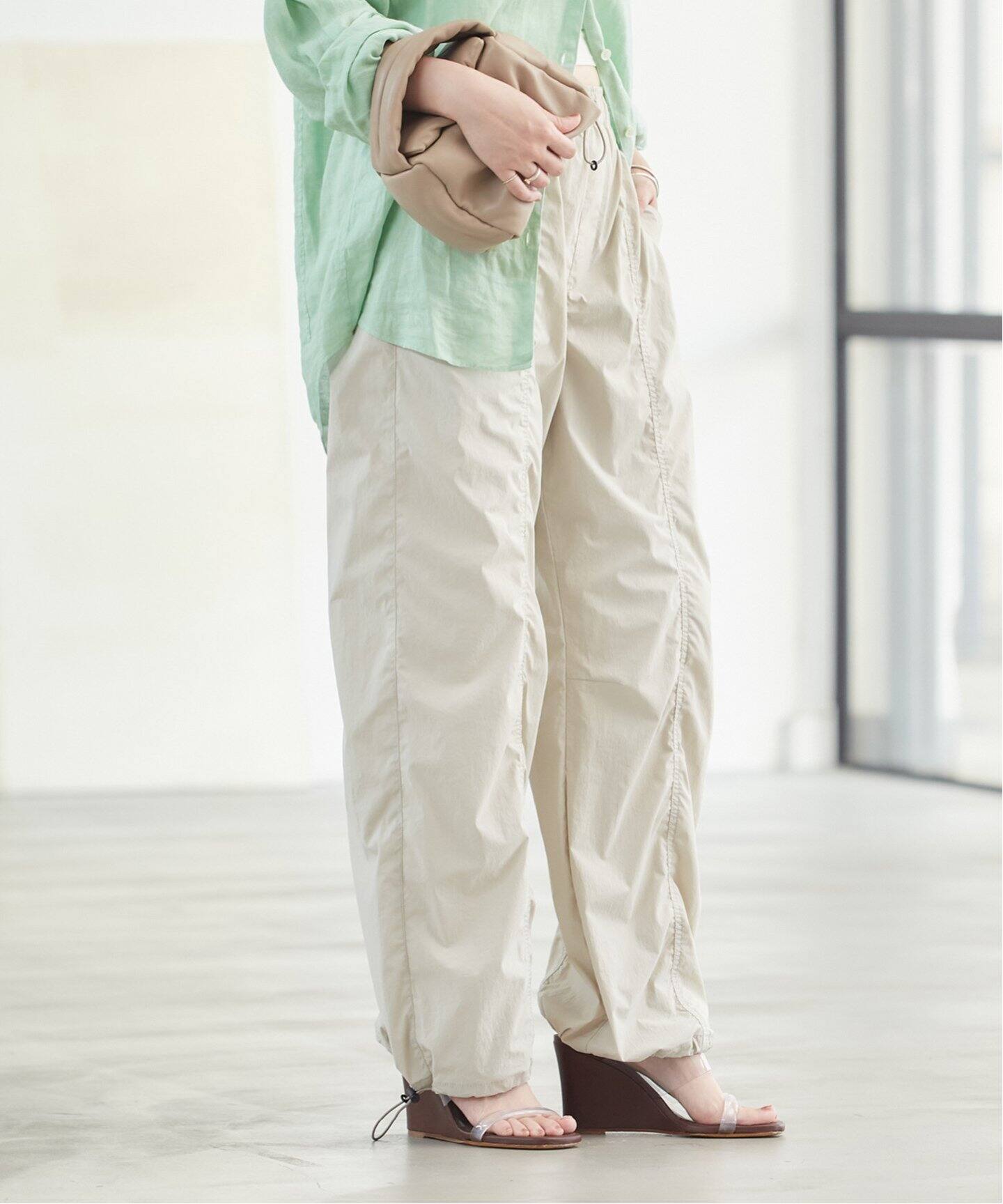 CALUX/キャラクス】 別注 DRAWSTRING パンツ（その他パンツ）｜Plage  