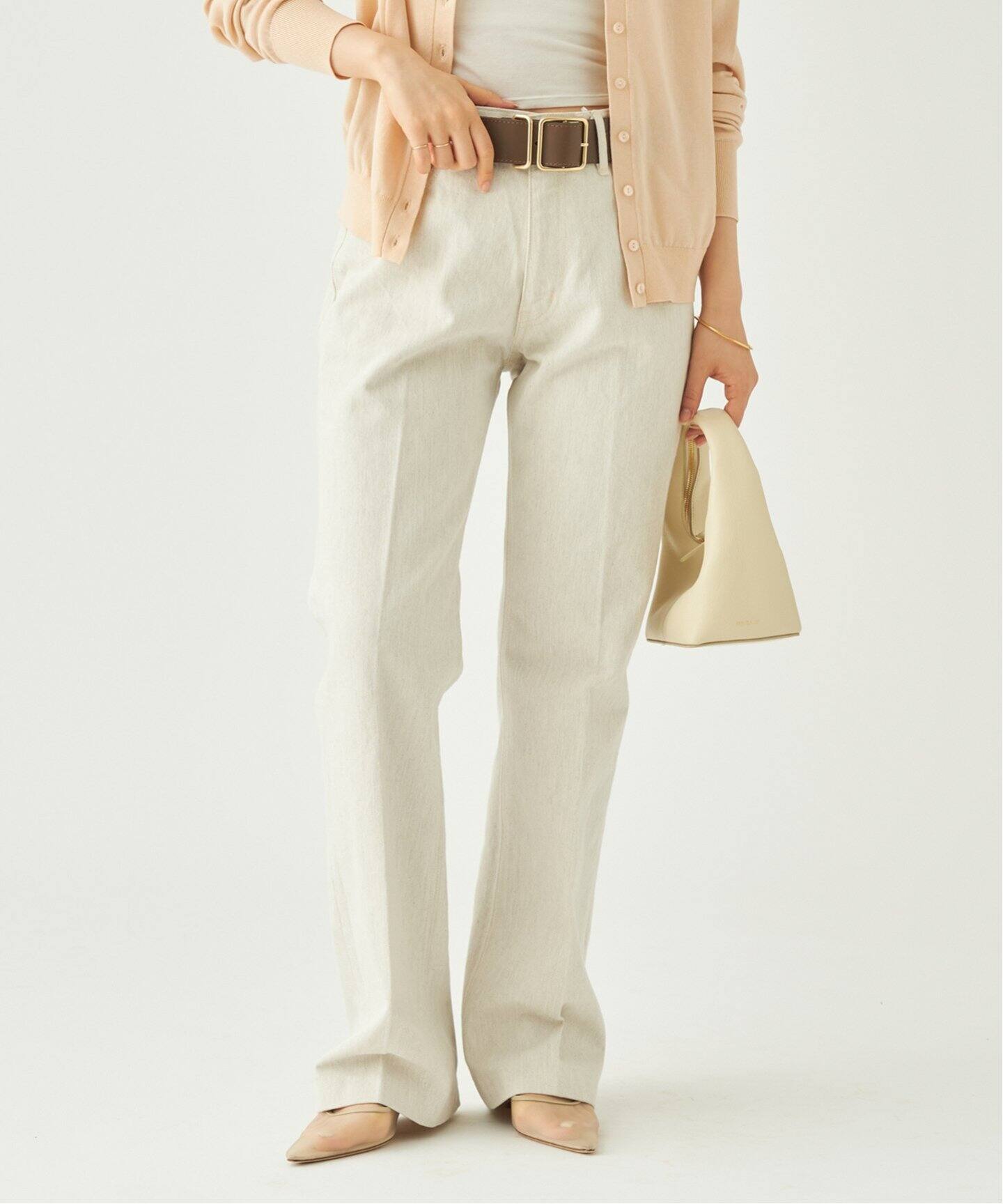 NEPLA./ネプラ】 FLARE デニム(ホワイト)（デニムパンツ・ジーンズ  