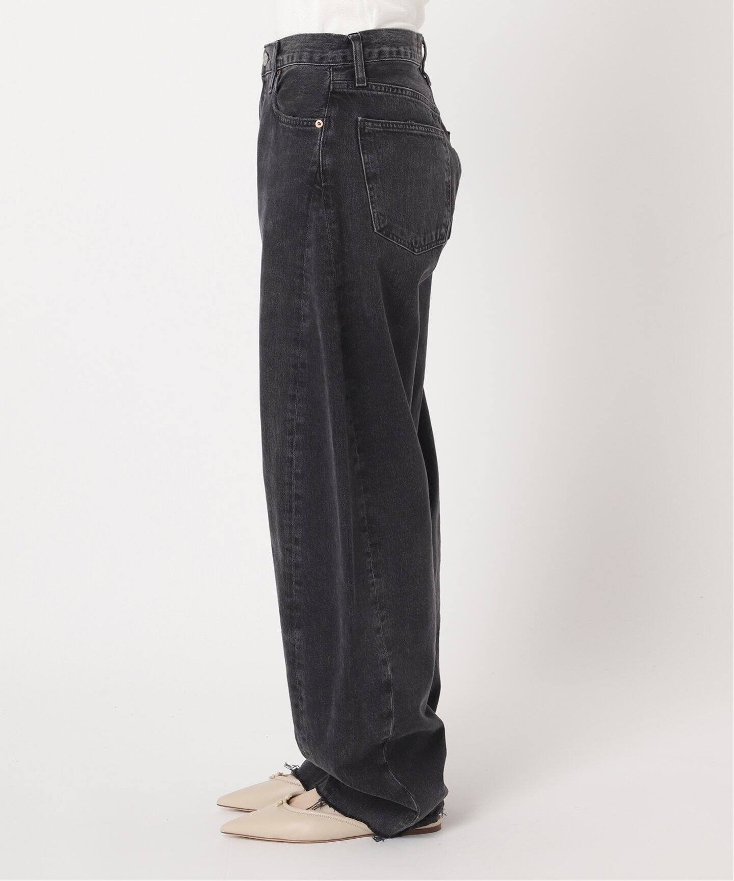 AGOLDE/エーゴールドイー LUNA PIECED ジーンズ(ブラック)（デニム  