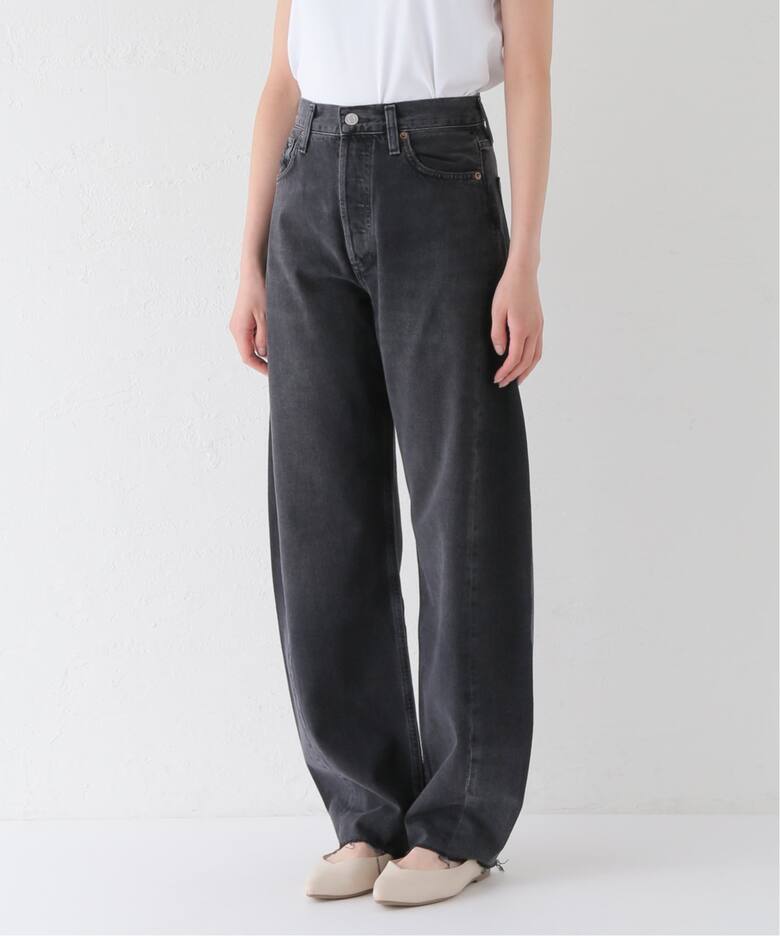 AGOLDE/エーゴールドイー LUNA PIECED ジーンズ(ブラック)（デニム  