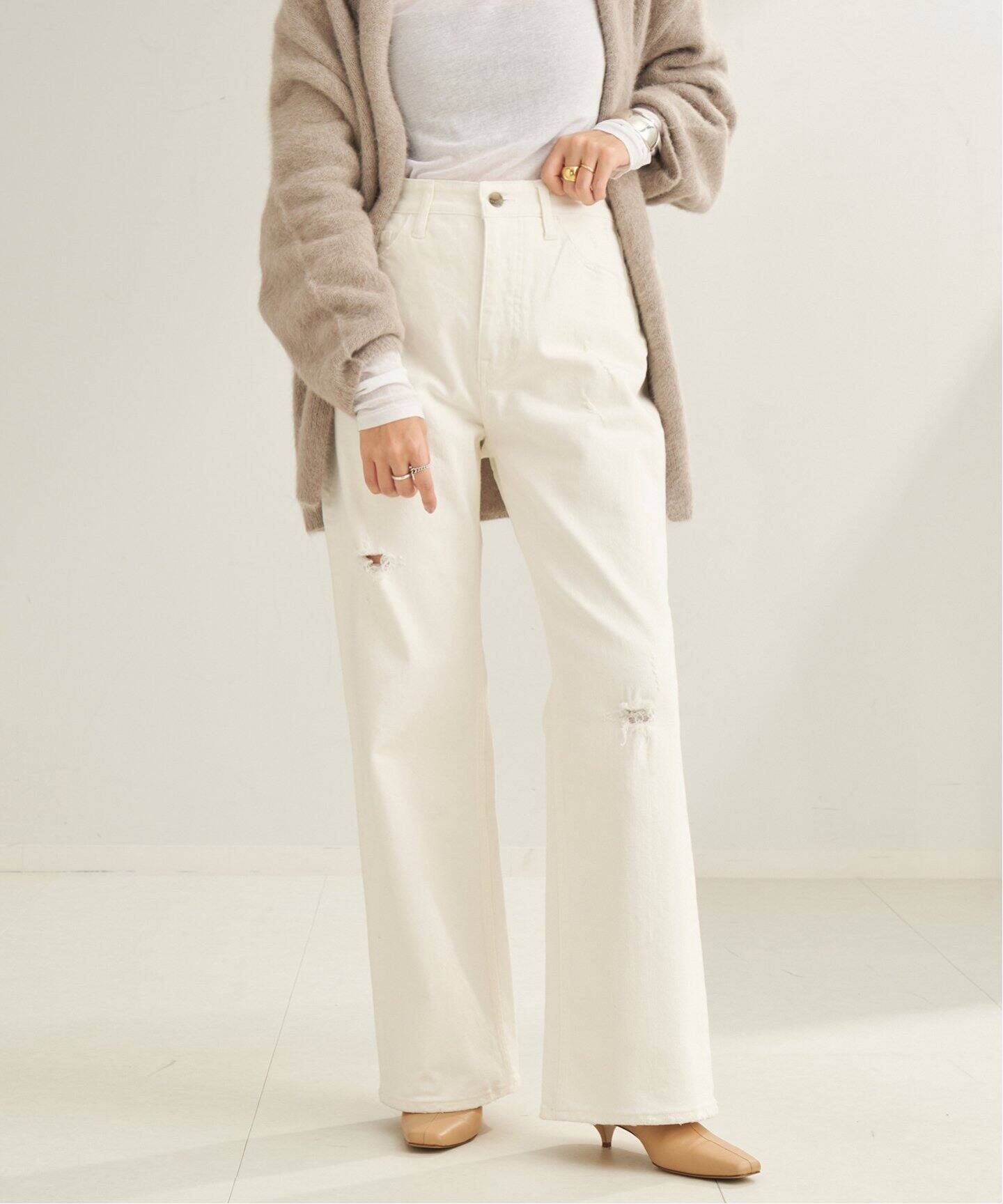 Healthy denim/ヘルシーデニム 別注 CLASH W デニムパンツ（ホワイト  