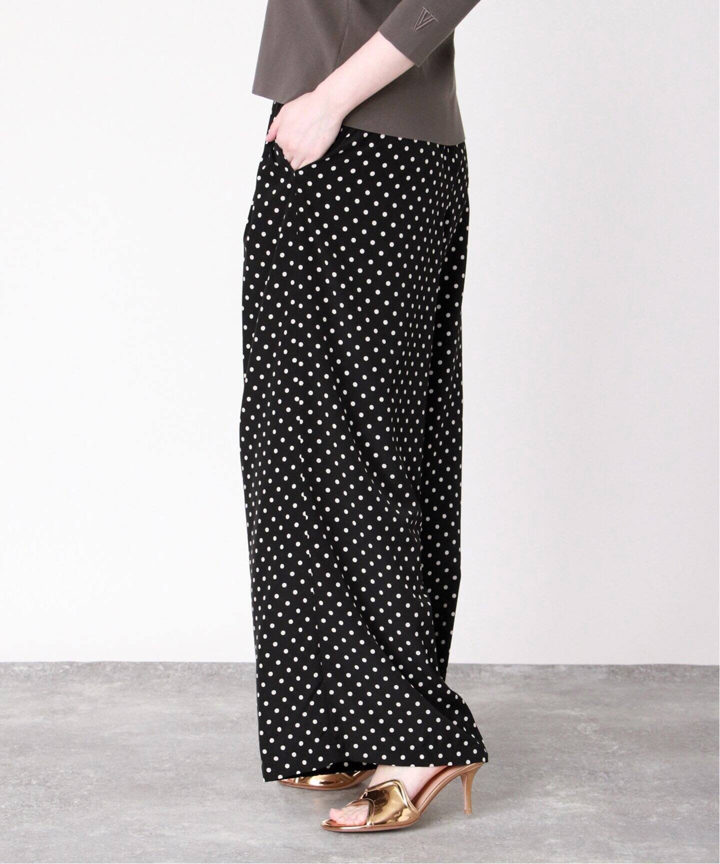 ドットワイドパンツ（その他パンツ）｜VERMEIL par iena（ヴェルメイユ  