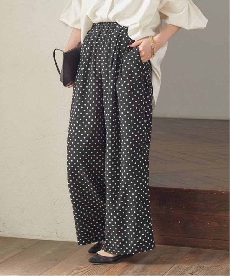 ドットワイドパンツ（その他パンツ）｜VERMEIL par iena（ヴェルメイユ  