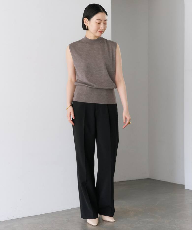 ダブルクロス ストレッチパンツ（スラックス）｜VERMEIL par iena  