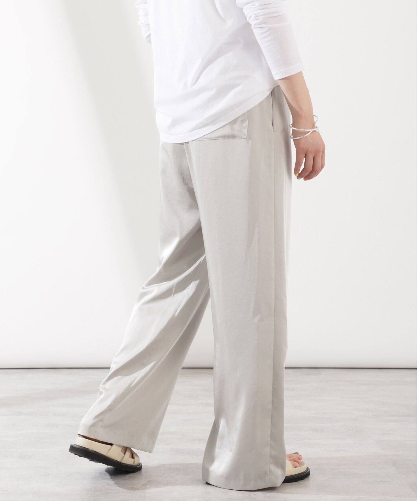 VERMEIL par iena ヴィンテージサテンストレッチ ヴィンテージサテン ストレッチパンツ（その他パンツ）｜VERMEIL