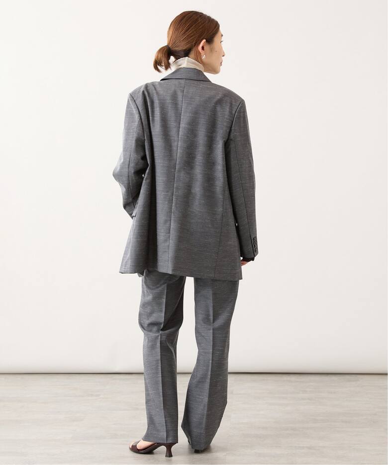 woolモヘヤセンタープレスタックパンツ（スラックス）｜VERMEIL par  