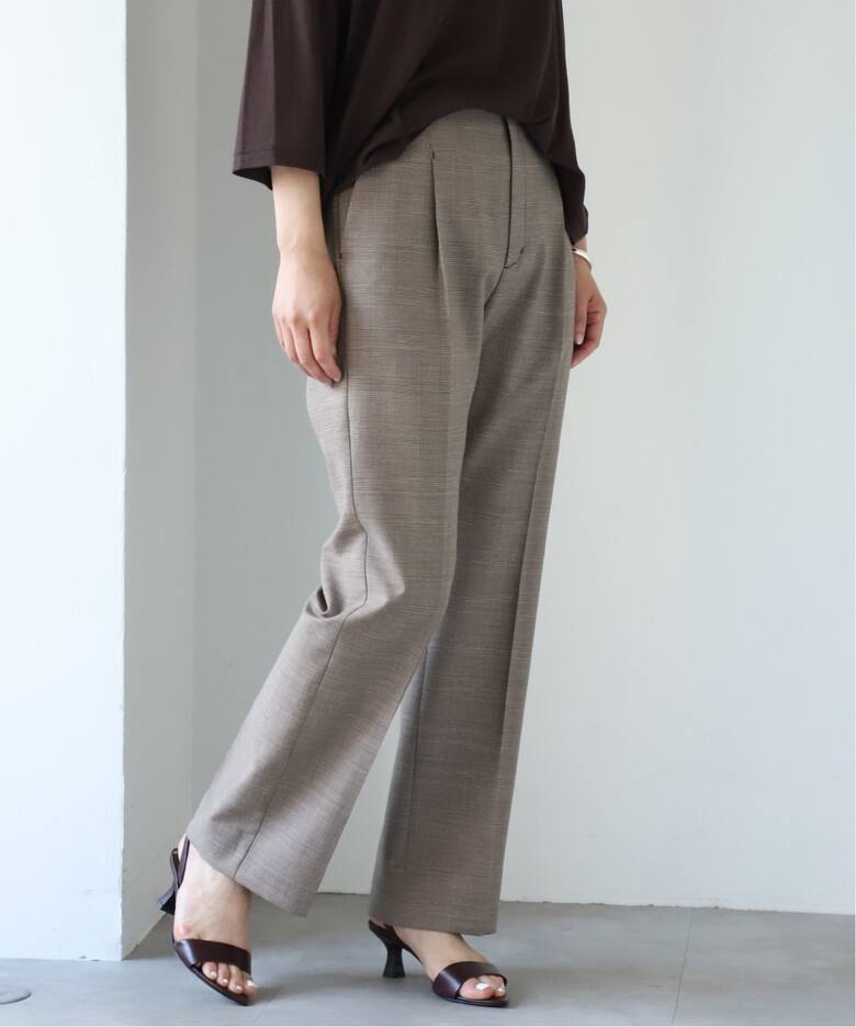 woolモヘヤセンタープレスタックパンツ（スラックス）｜VERMEIL par  